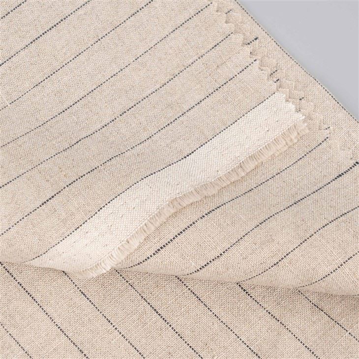 Pure Fine Striped Linen Fabric price