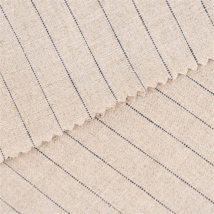 Pure Fine Striped Linen Fabric best